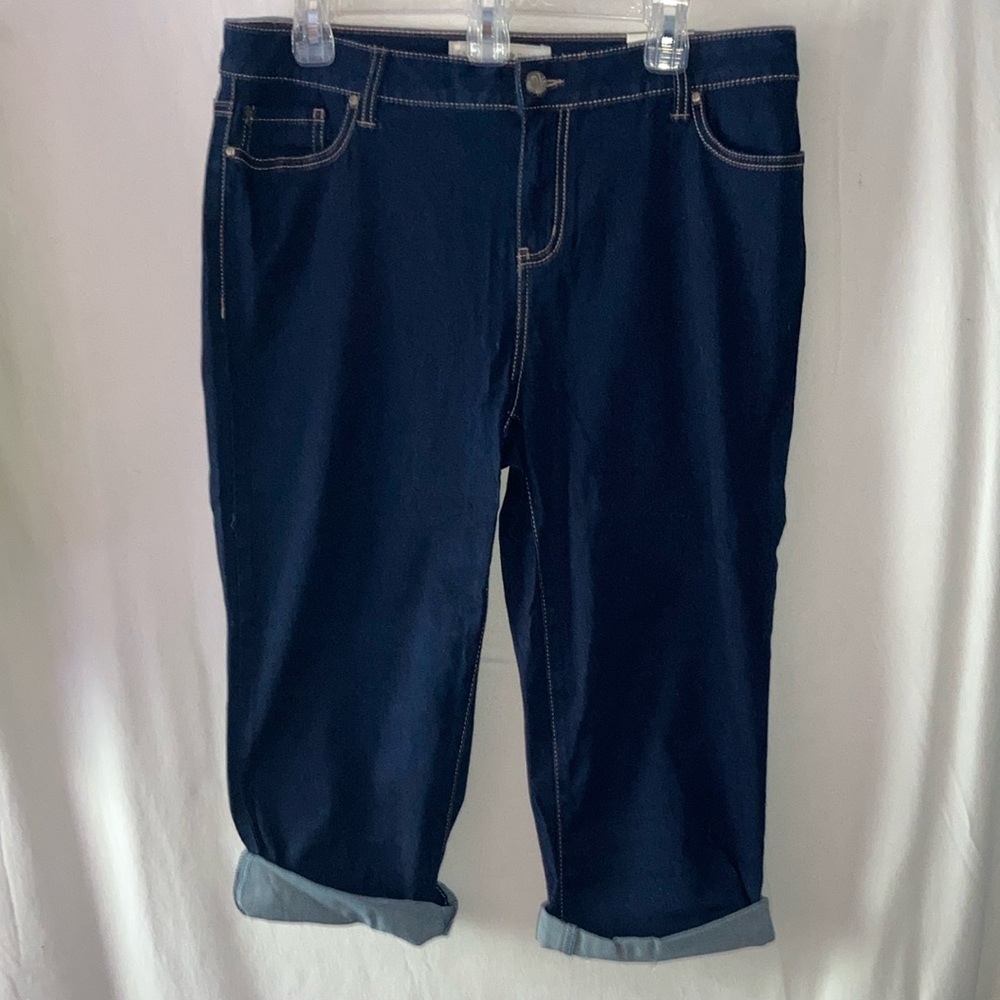 NWT Fashion Bug Dark Blue Cropped Jeans